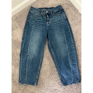 Old Navy High-Rise Barrel Leg Jeans – Size 6 Petite